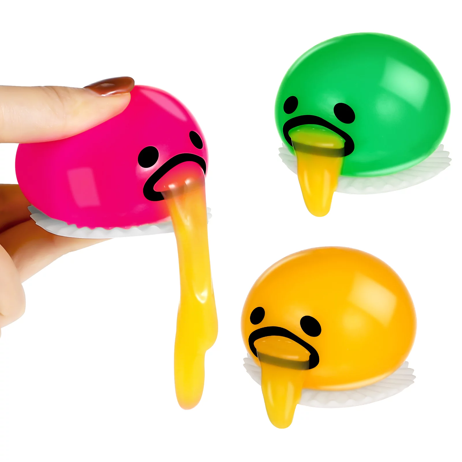 Stressboll för avkoppling med ägguladesign 6