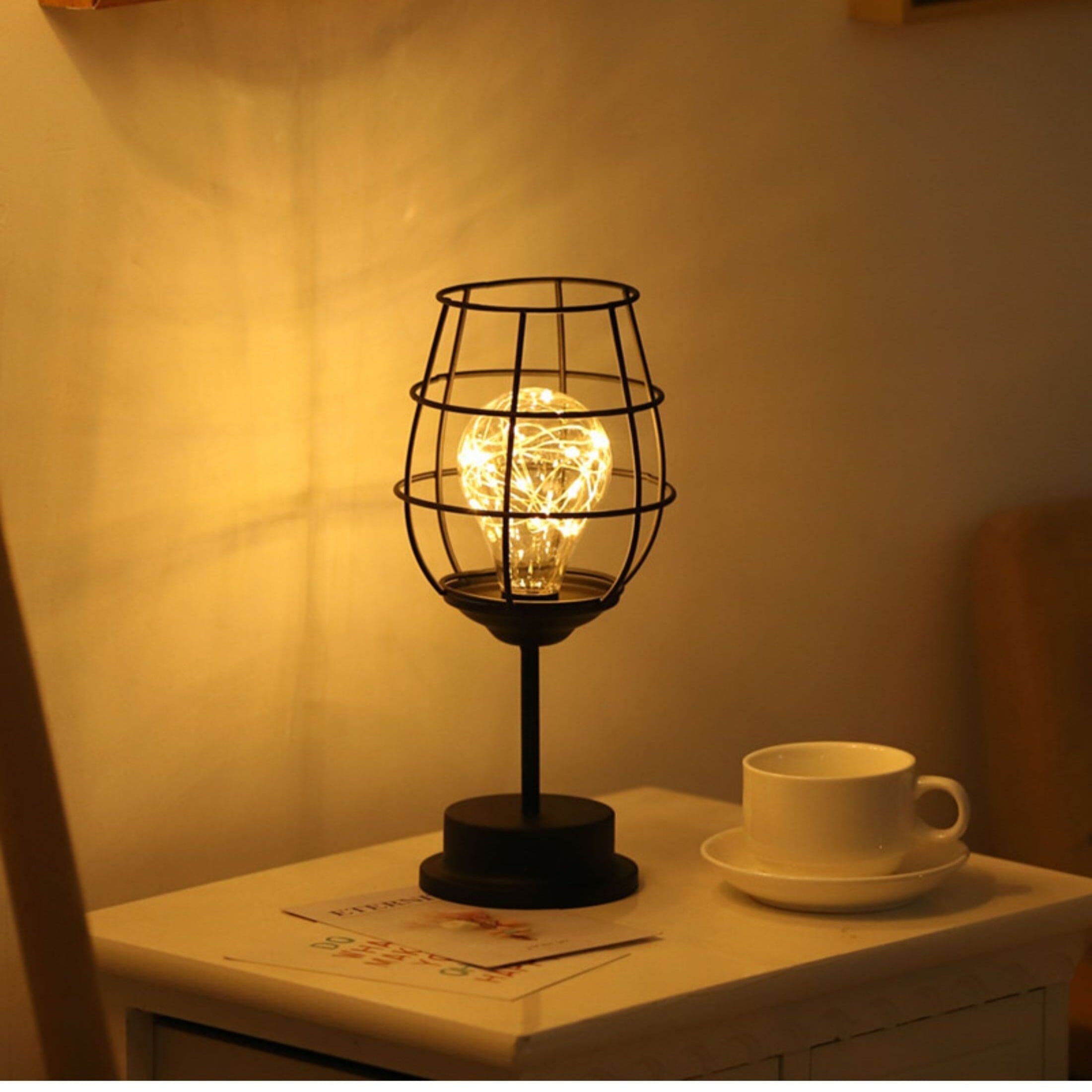 Svart Bordslampa Modern Design För Vardagsrum Och Sovrum 2