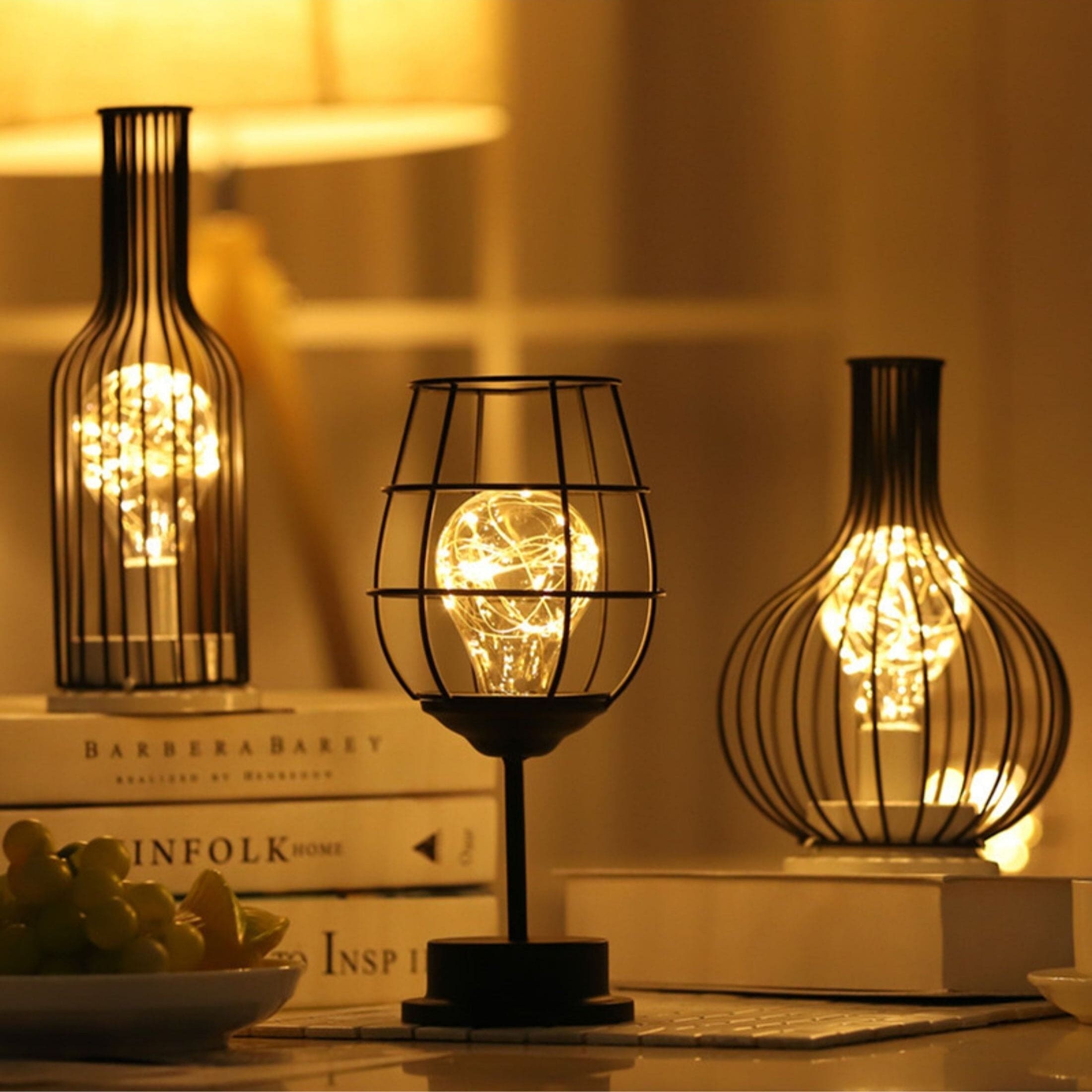 Svart Bordslampa Modern Design För Vardagsrum Och Sovrum 6