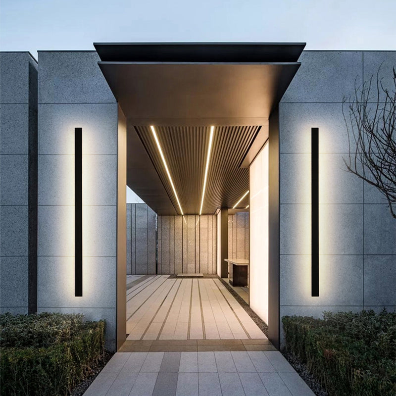 Svart Vägglampa LED Modern Design för Inomhus och Utomhus 1