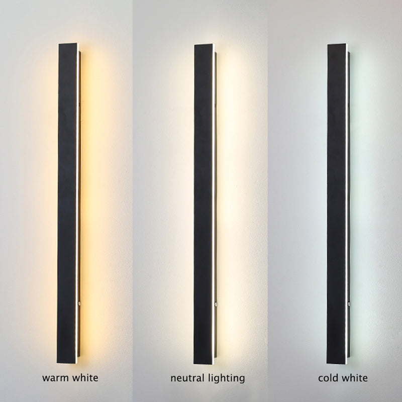 Svart Vägglampa LED Modern Design för Inomhus och Utomhus 6