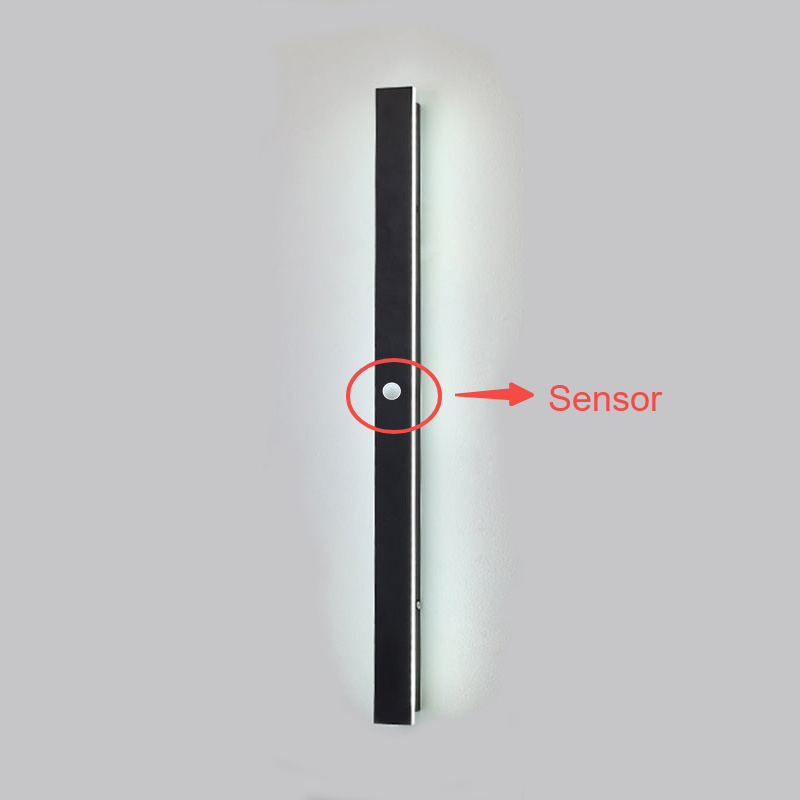 Svart Vägglampa LED Modern Design för Inomhus och Utomhus 7