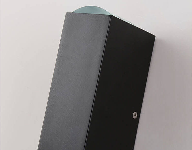 Svart Vägglampa Modern LED För Utomhusbruk 4