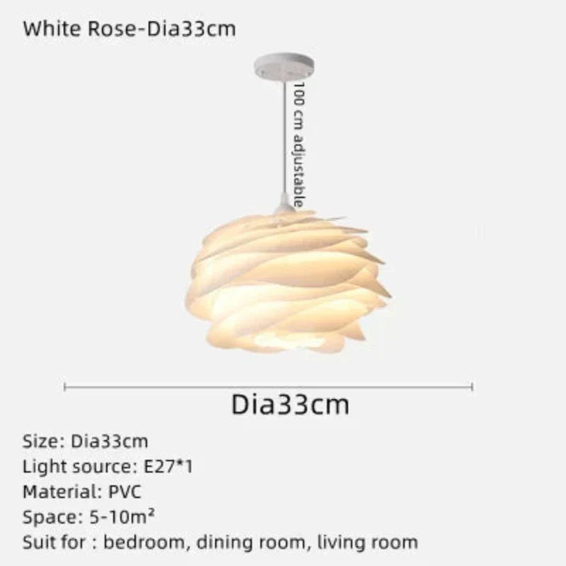 Takbelysning med Rosenkransdesign för Romantiska Miljöer 3