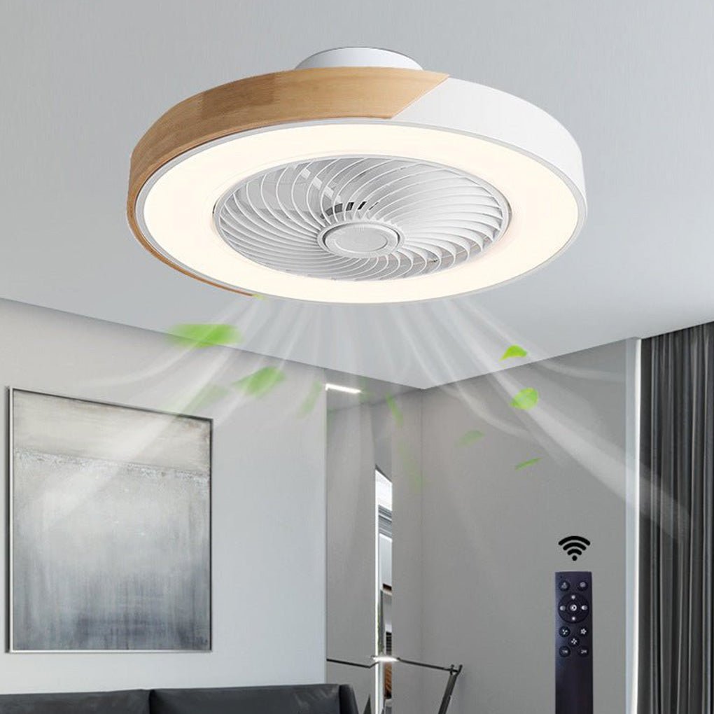 Takfläkt Med Belysning Bladlös Design För Inomhusbruk 1