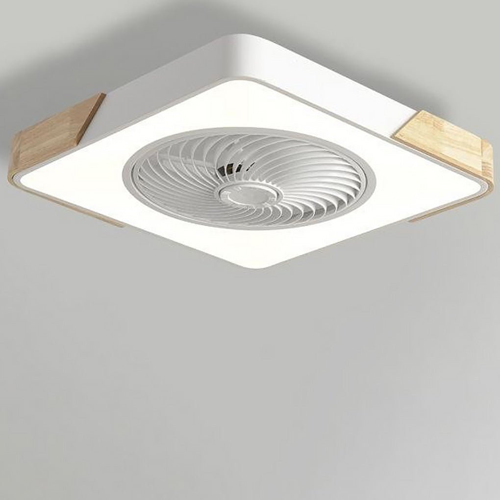 Takfläkt Med Belysning Bladlös Design För Inomhusbruk 8