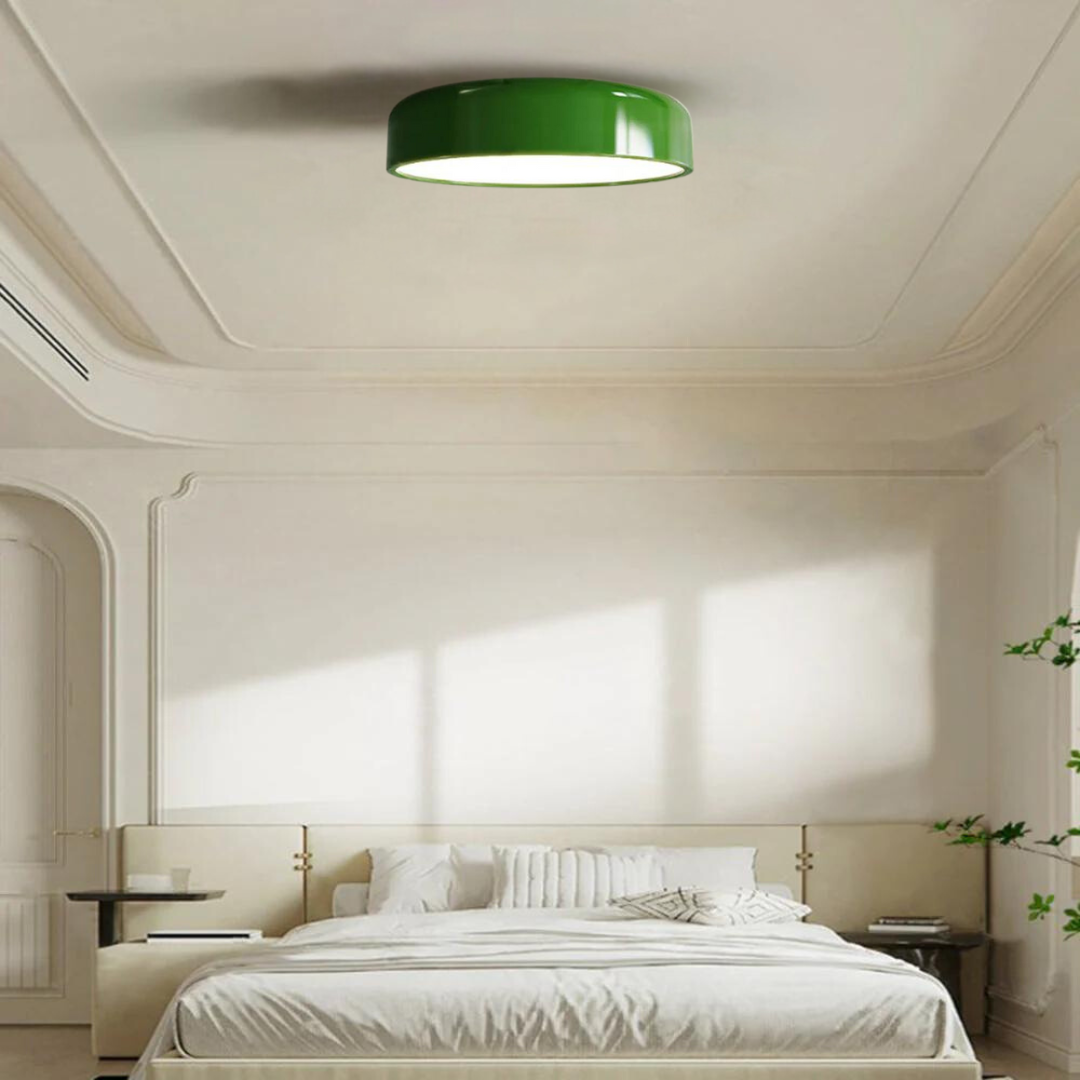 Taklampa Vintage Stil för Vardagsrum, Sovrum och Kök - Rund Kupoldesign, Dimbart LED-Ljus 2