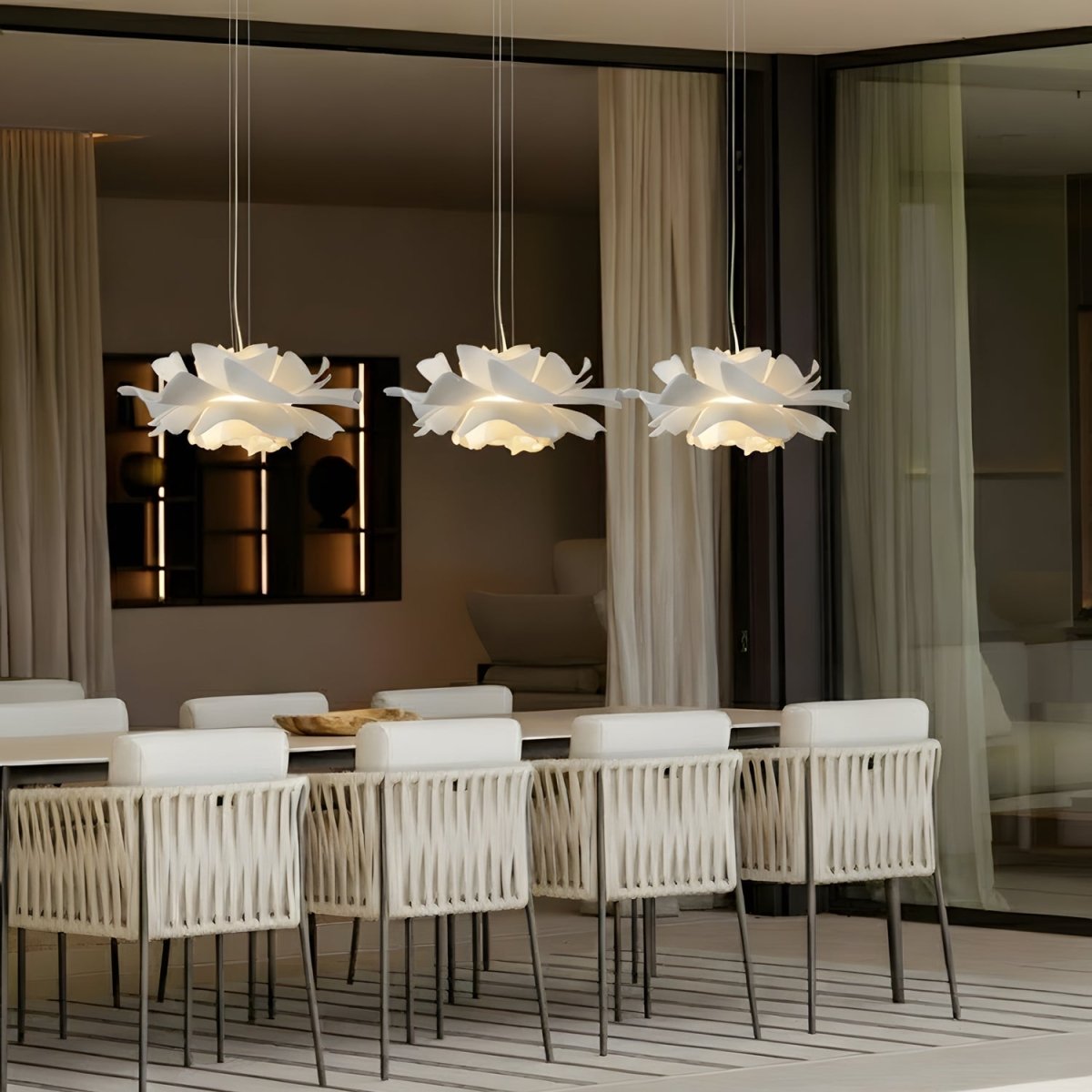 Taklampa för moderna rum med lotusdesign 2