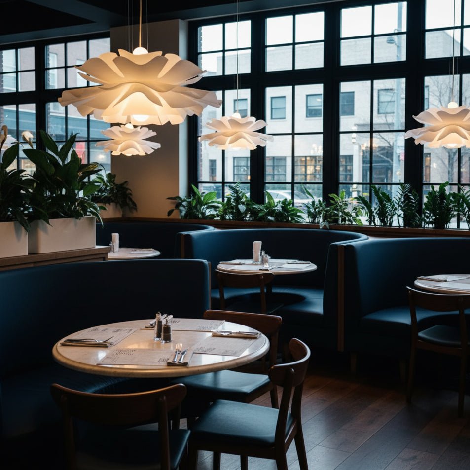 Taklampa för moderna rum med lotusdesign 6