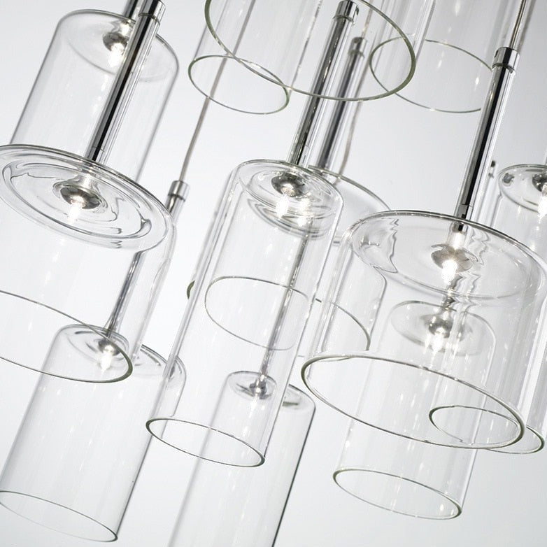 Taklampa i Glas Modern Design för Matbord Pendellampa 6
