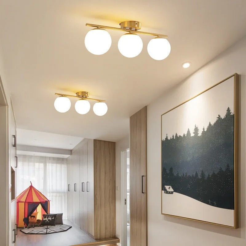 Taklampa i Glaskula för Vardagsrum och Kök 1