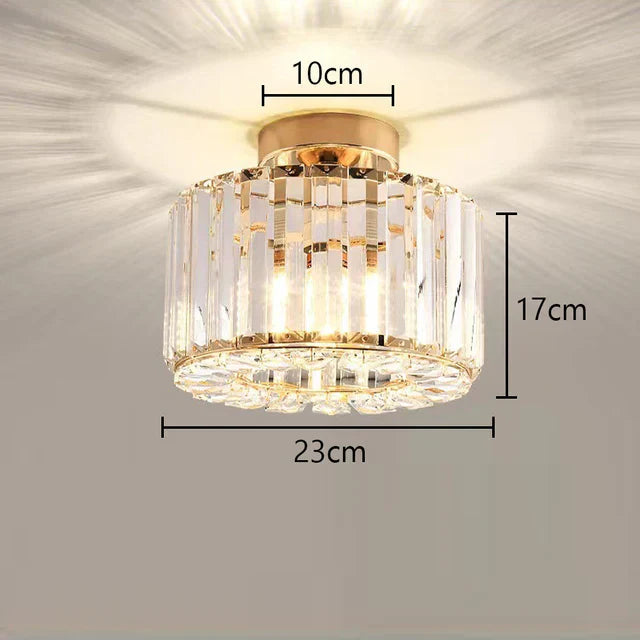 Taklampa i Kristall Modern Design 4
