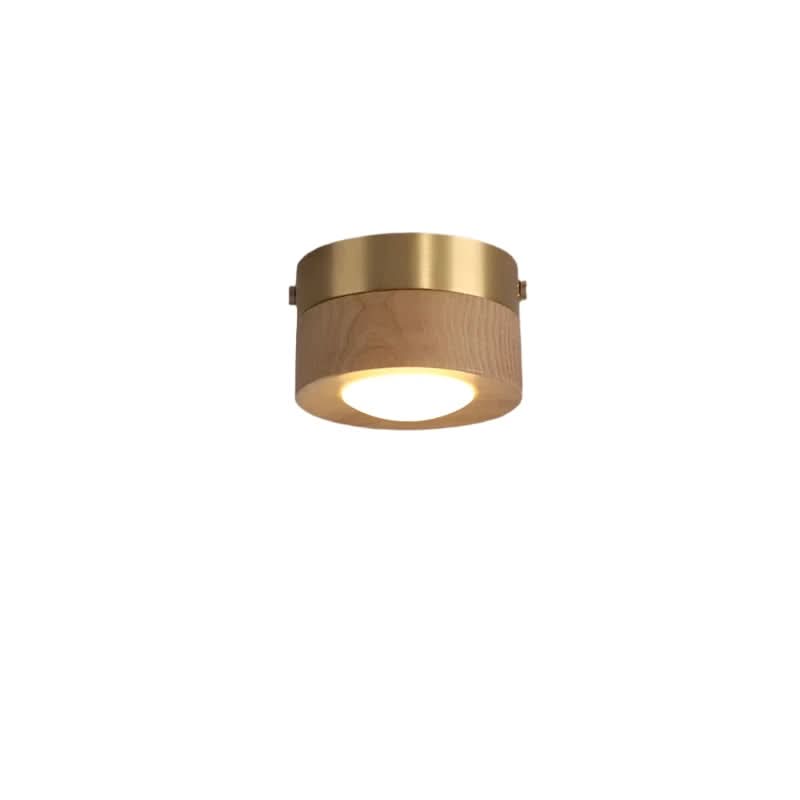 Taklampa i Valnöt med LED-belysning 6