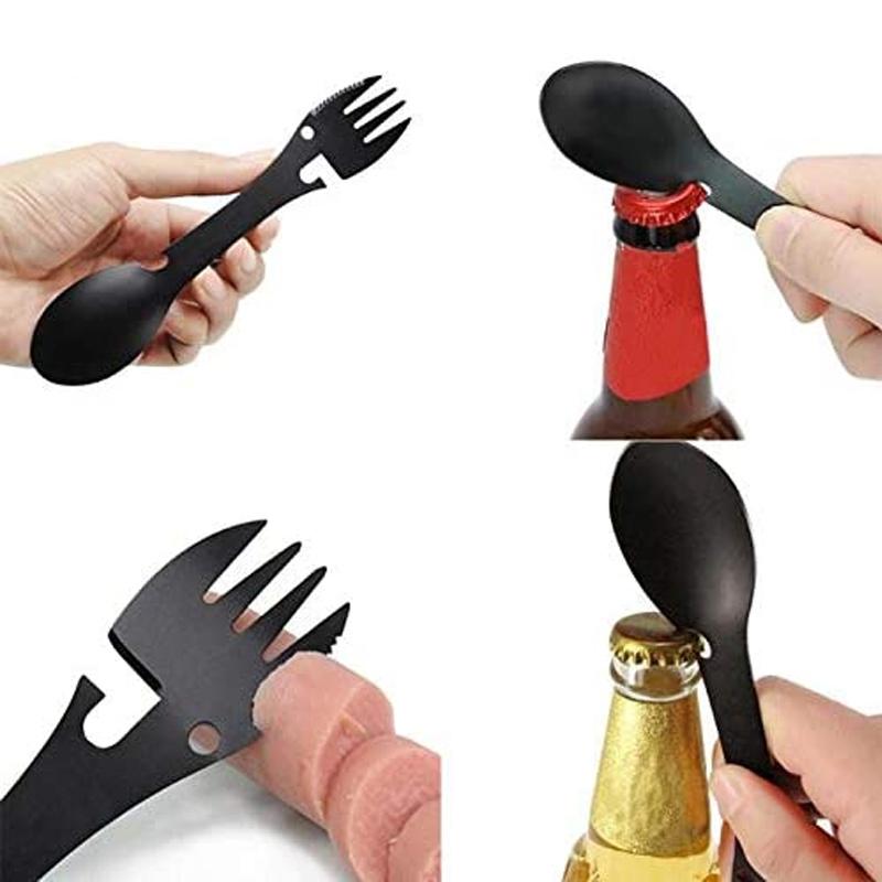 Taktiskt Multiverktyg Spork 5 i 1 För Utomhusbruk 4