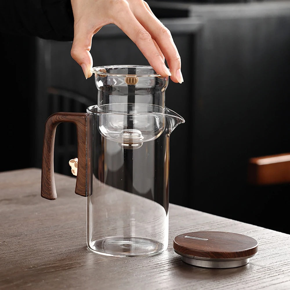 Teeinfuser Med Glaskropp Och Trähandtag 4