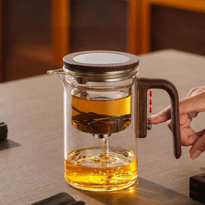 Tekanna Glas med Tryckknapp för Enkel Infusion och Stilren Design 2