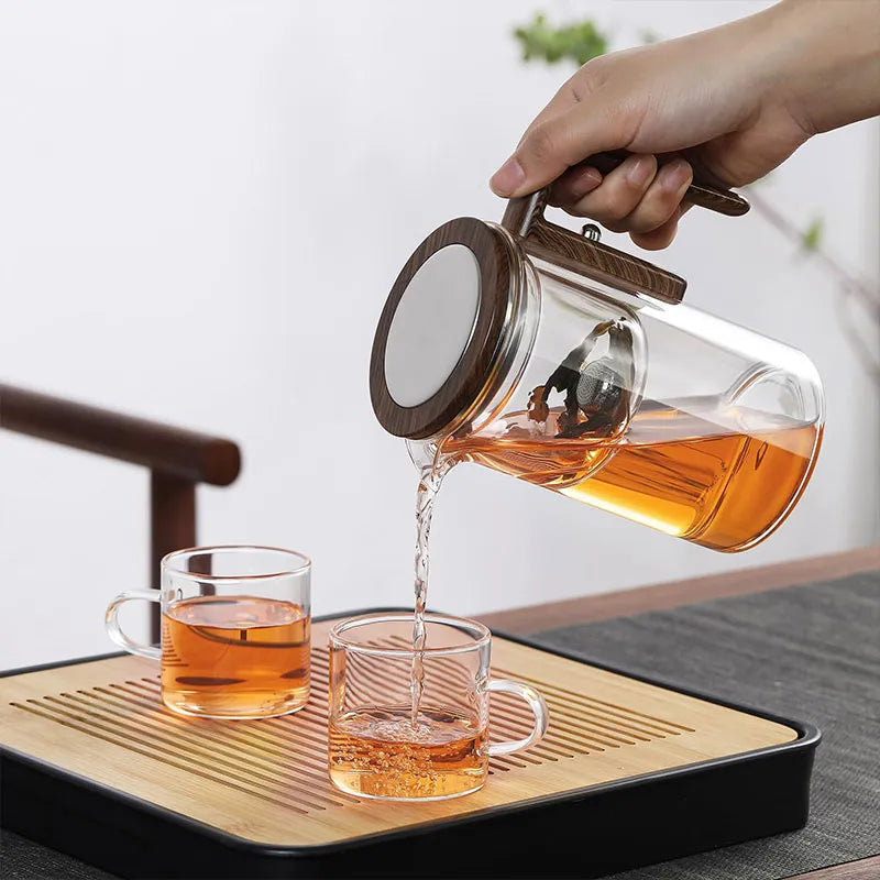 Tekanna Glas med Tryckknapp för Enkel Infusion och Stilren Design 5