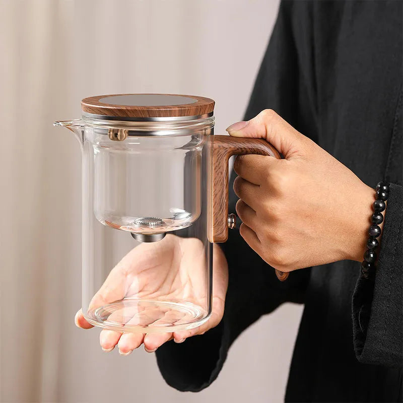 Tekanna Glas med Tryckknapp för Enkel Infusion och Stilren Design 6