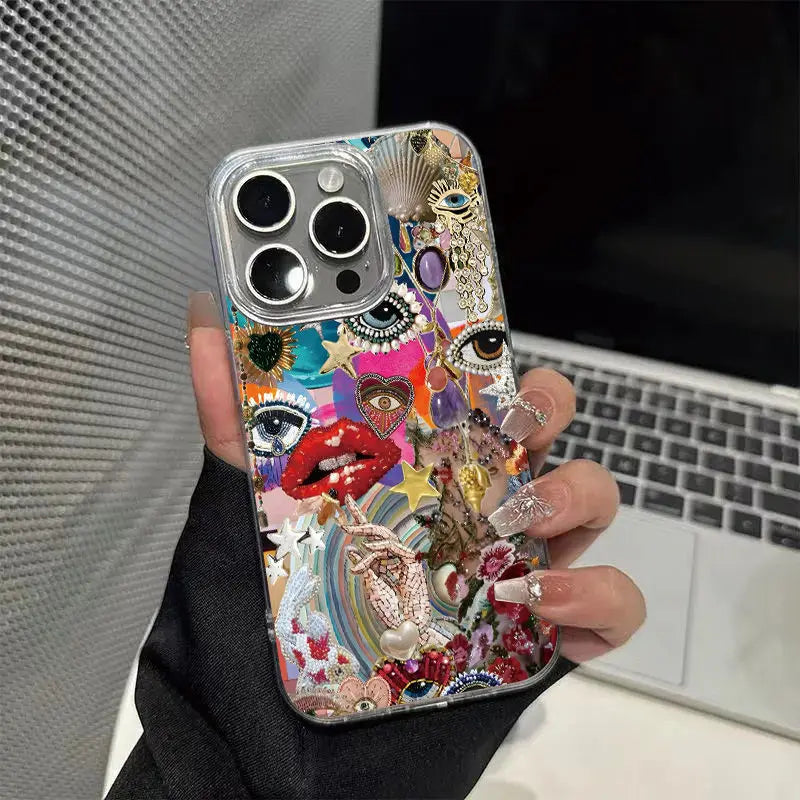 Telefonfodral för iPhone med Målning 7