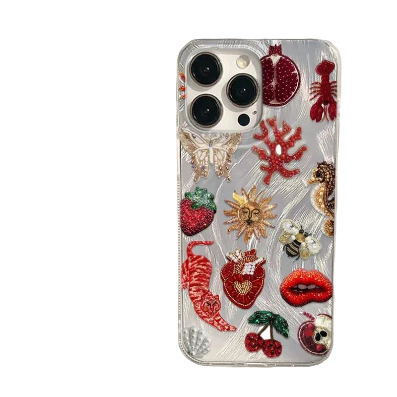 Telefonfodral för iPhone med Målning 8