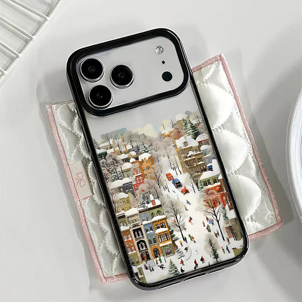 Telefonfodral iPhone Snölandskap Stöttåligt 4