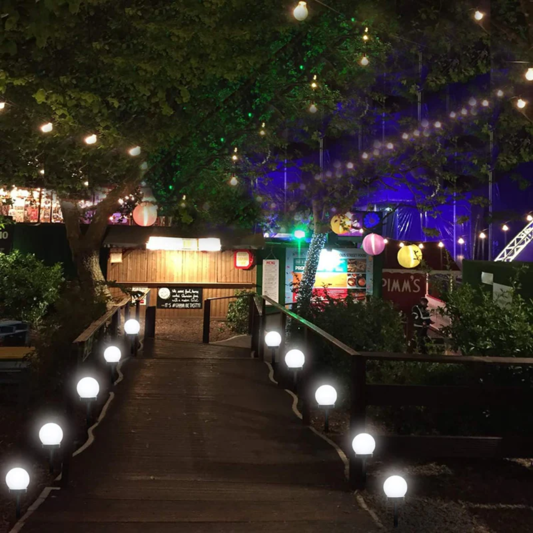 Trädgårdsbelysning LED Solar Globe 3 delar 6