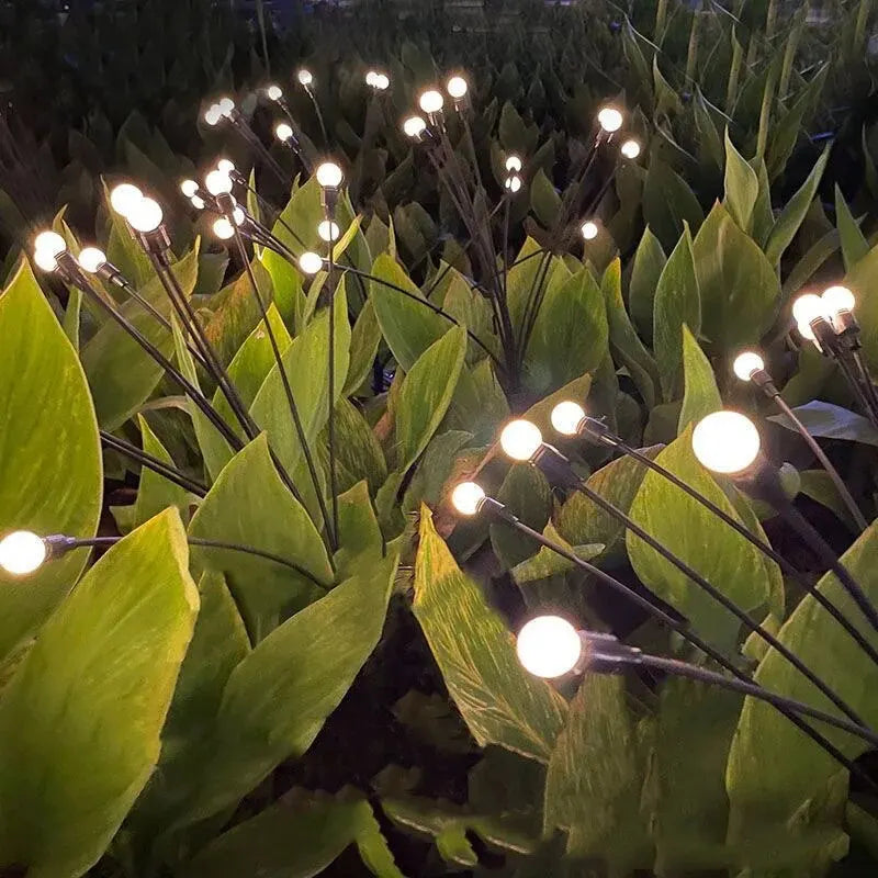 Trädgårdslampa Trehövdad LED för Utomhusbruk 0
