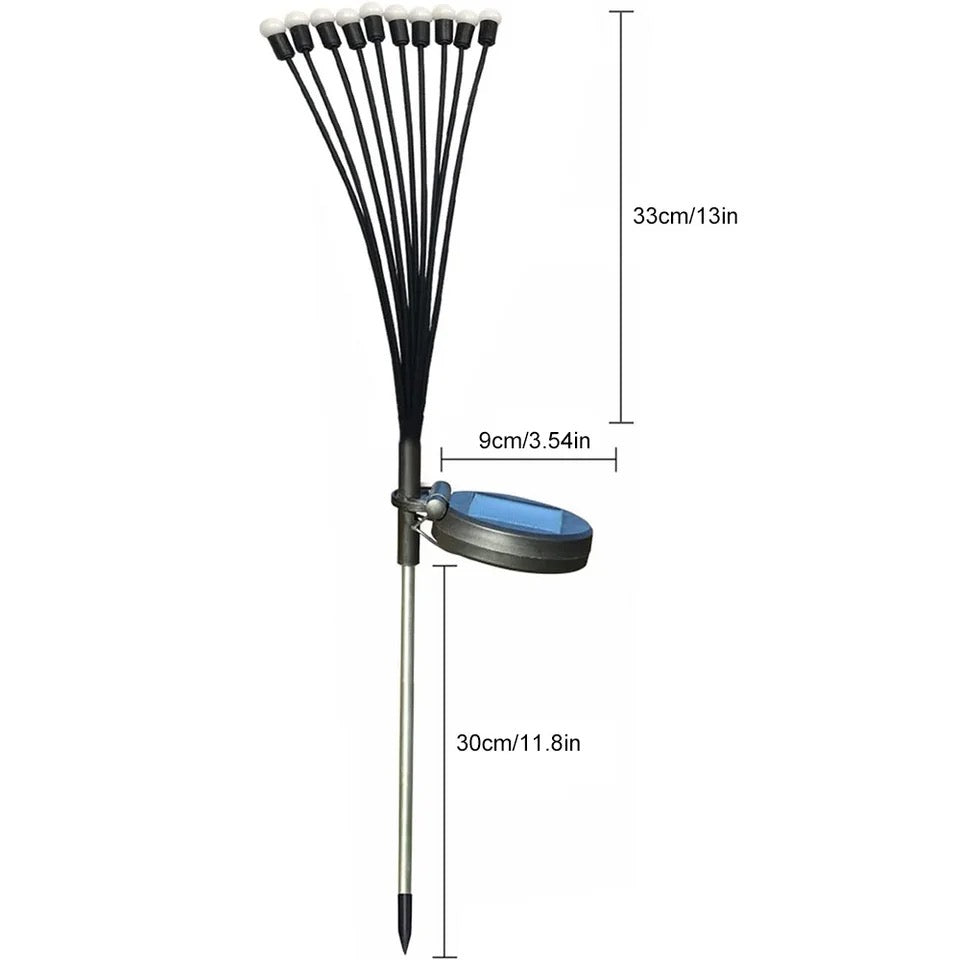 Trädgårdslampor för utomhusbruk med solenergi 3