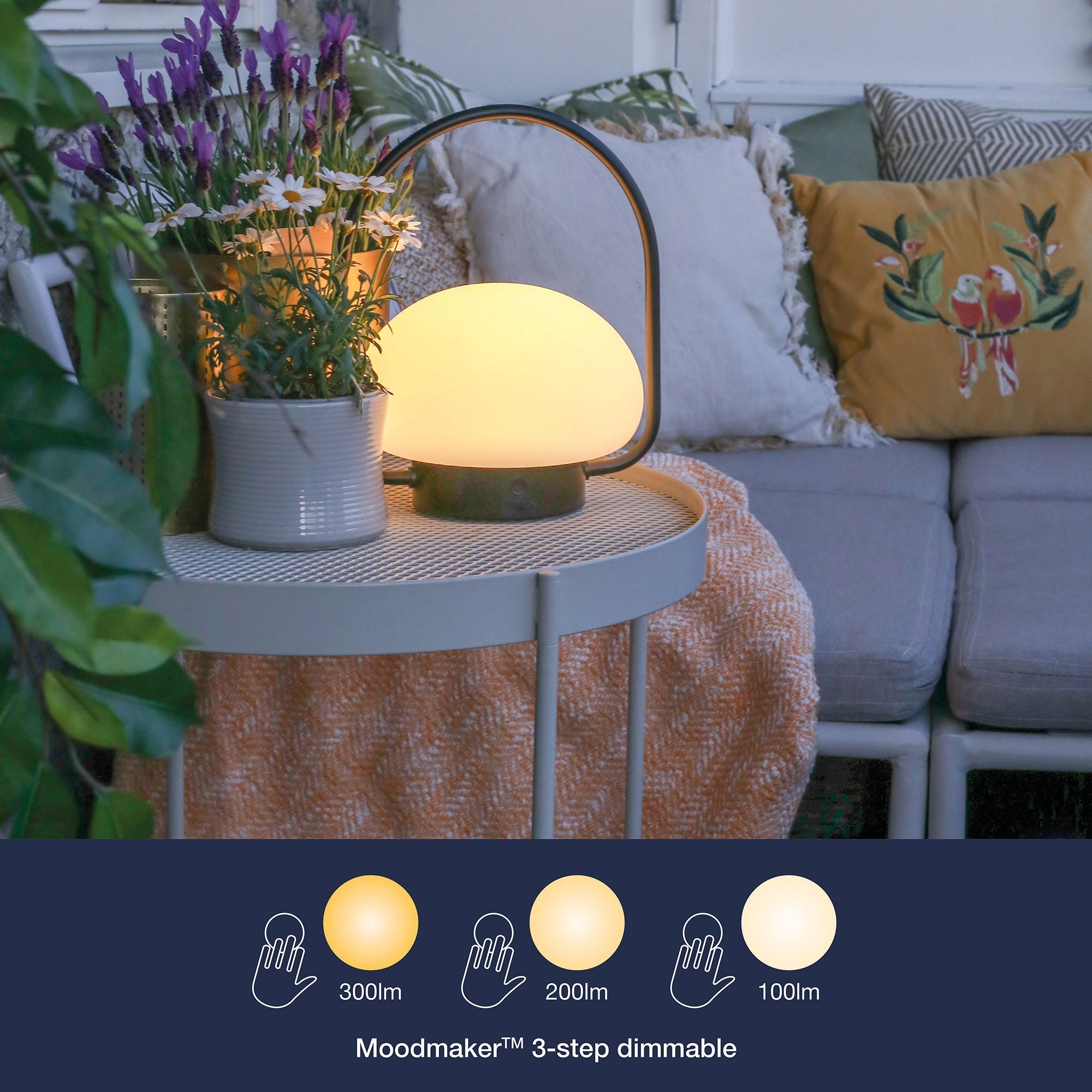 Trådlös Bordslampa för Inomhus och Utomhusbruk 4
