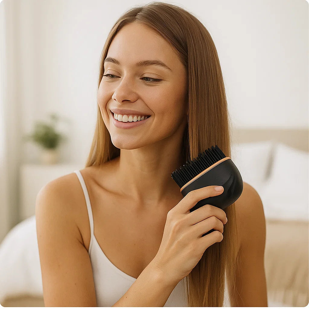 Trådlös Hårplattång Kompakt Design för Släta och Vågor 1