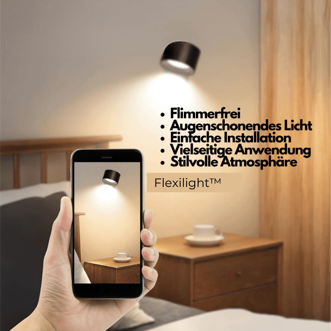 Trådlös LED-vägglampa Justerbar 360° 5