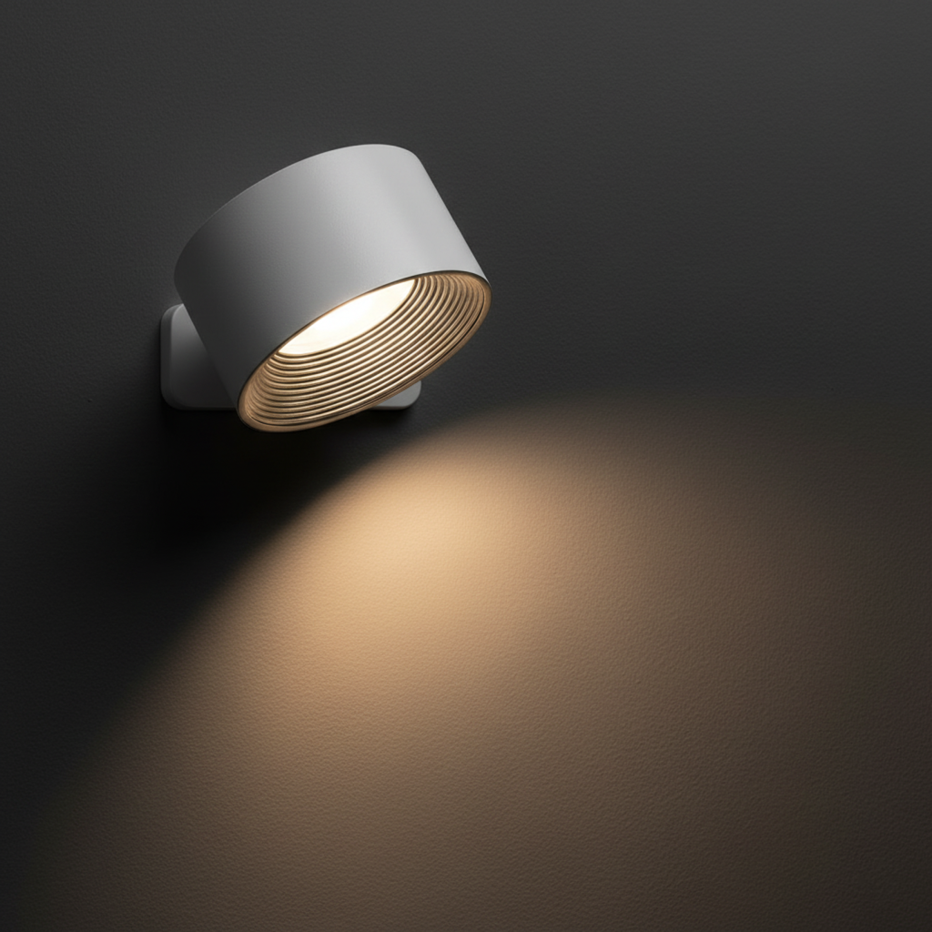 Trådlös LED-vägglampa Justerbar 360° 9