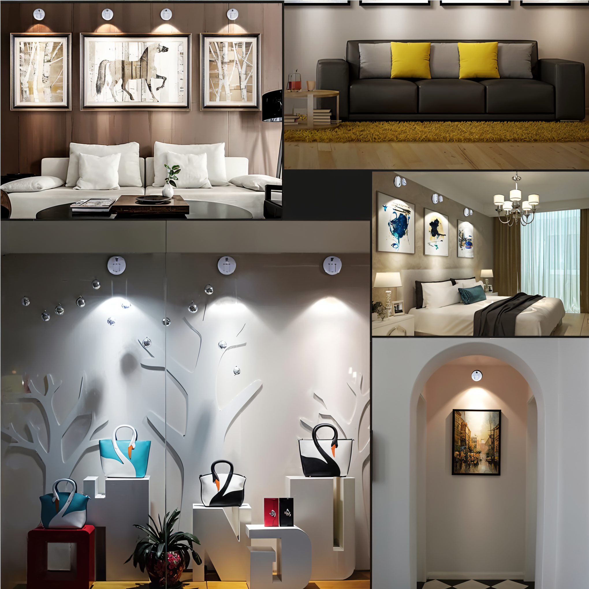 Trådlös LED Lampa Mini Spotlight Dimbara för Hem och Kontor 3