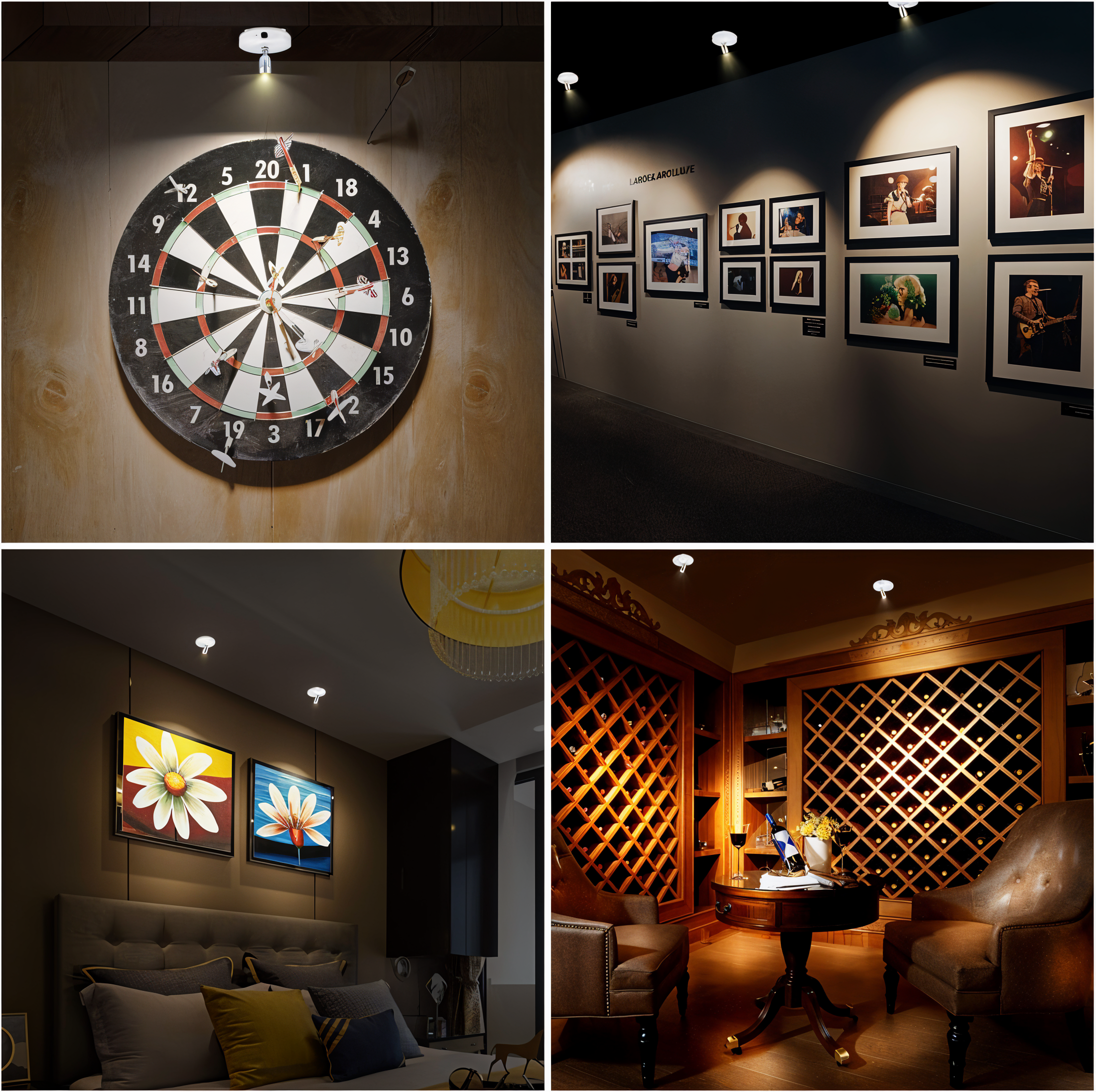 Trådlös LED Lampa Mini Spotlight Dimbara för Hem och Kontor 5