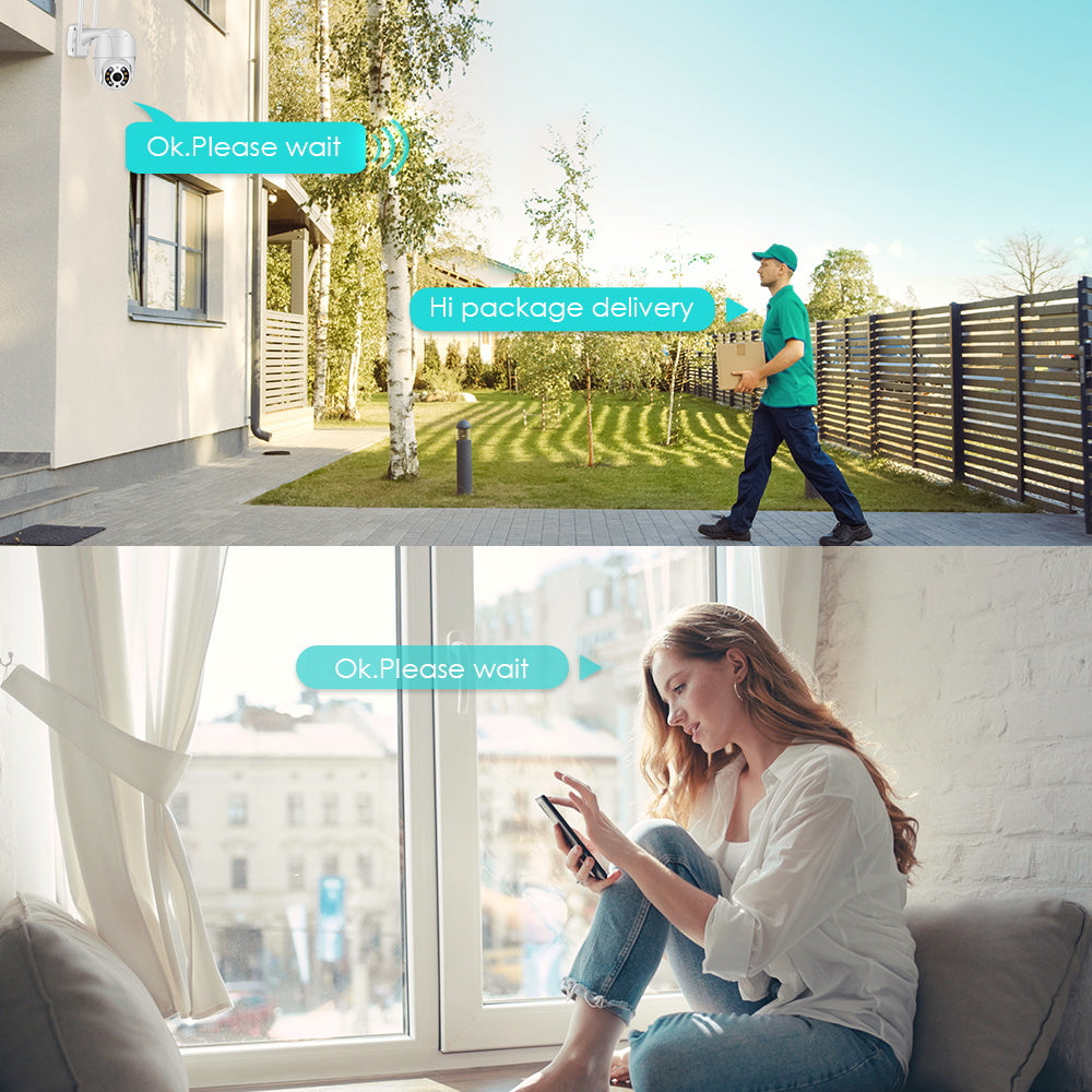 Trådlös Utomhusövervakningskamera 360° 6