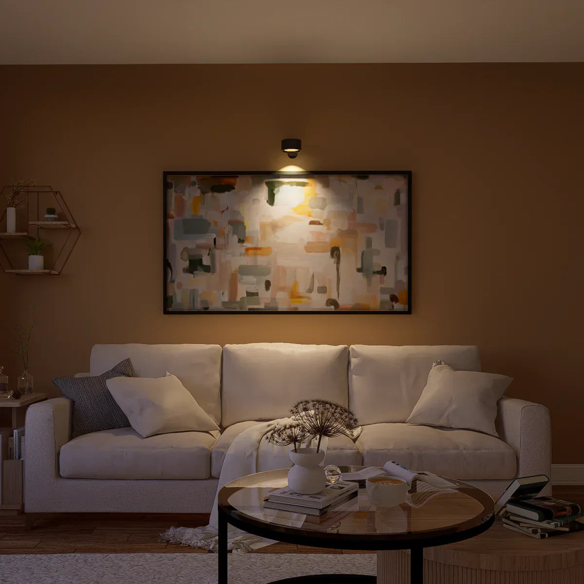 Trådlös Vägglampa Justerbar för Vardagsrum och Sänglampa Vägg Inomhus 8