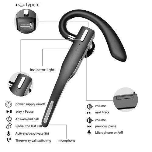 Trådlöst Bluetooth Headset med Dubbel Mikrofon 3