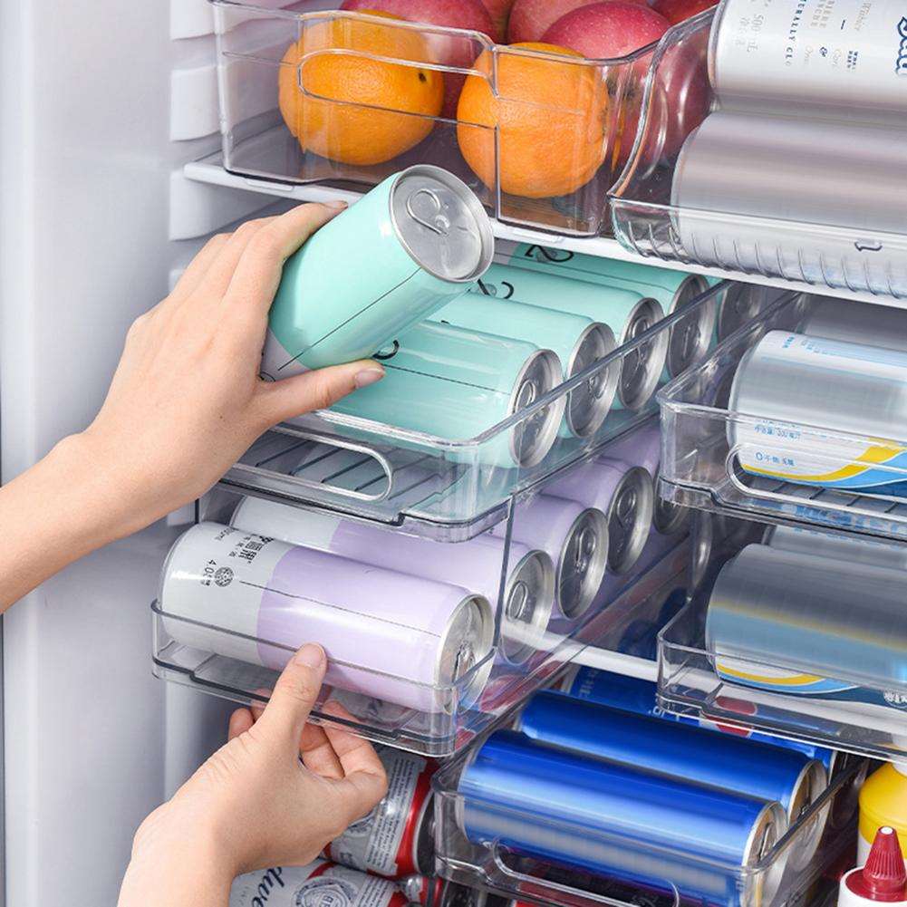 Transparent Dryckes- och Konservorganisatör Stapelbar 2