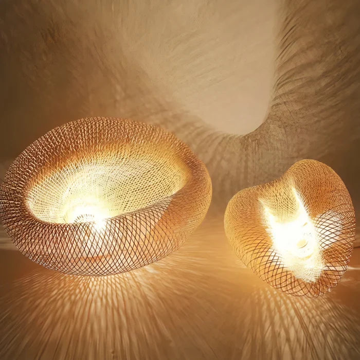 Trendig Taklampa i Rattan 3