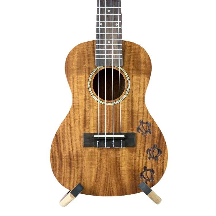 Ukulele 23-tums Exotisk Koa för Kvinnor och Män 0