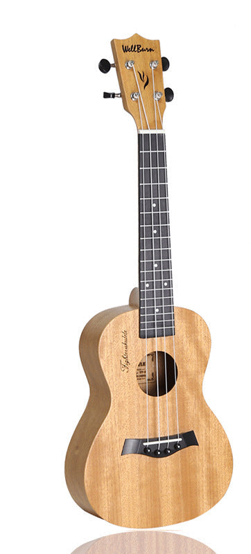 Ukulele för kvinnor och män med trädesign och bärbar stil 0