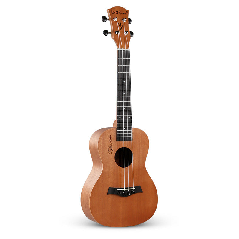 Ukulele för kvinnor och män med trädesign och bärbar stil 2