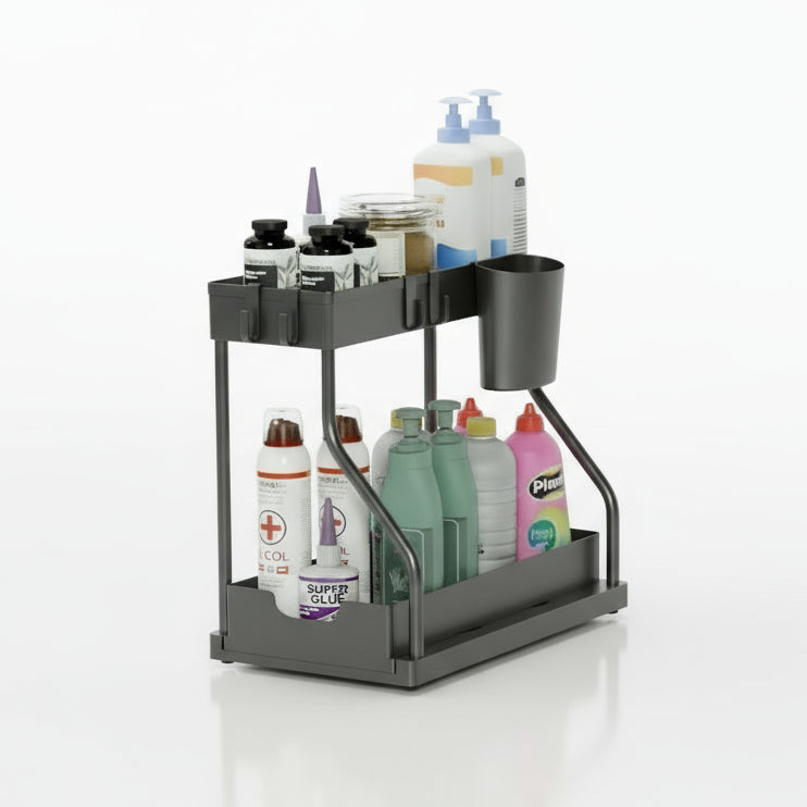 Under-Sink Organizer Med Skjutlåda För Kök Och Badrum 1