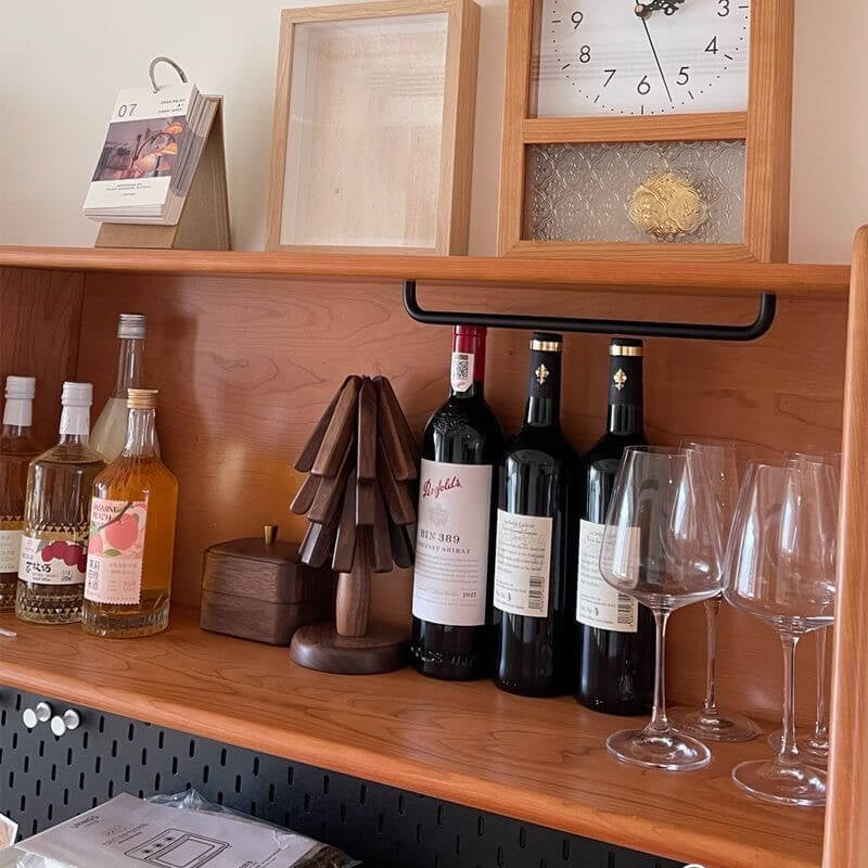 Underlägg Bord Set i Svart Valnöt för Skydd av Bordsytor 6