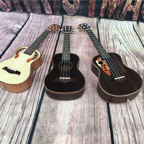 Unisex 23-tums Ukulele Med Regnbågskropp 5