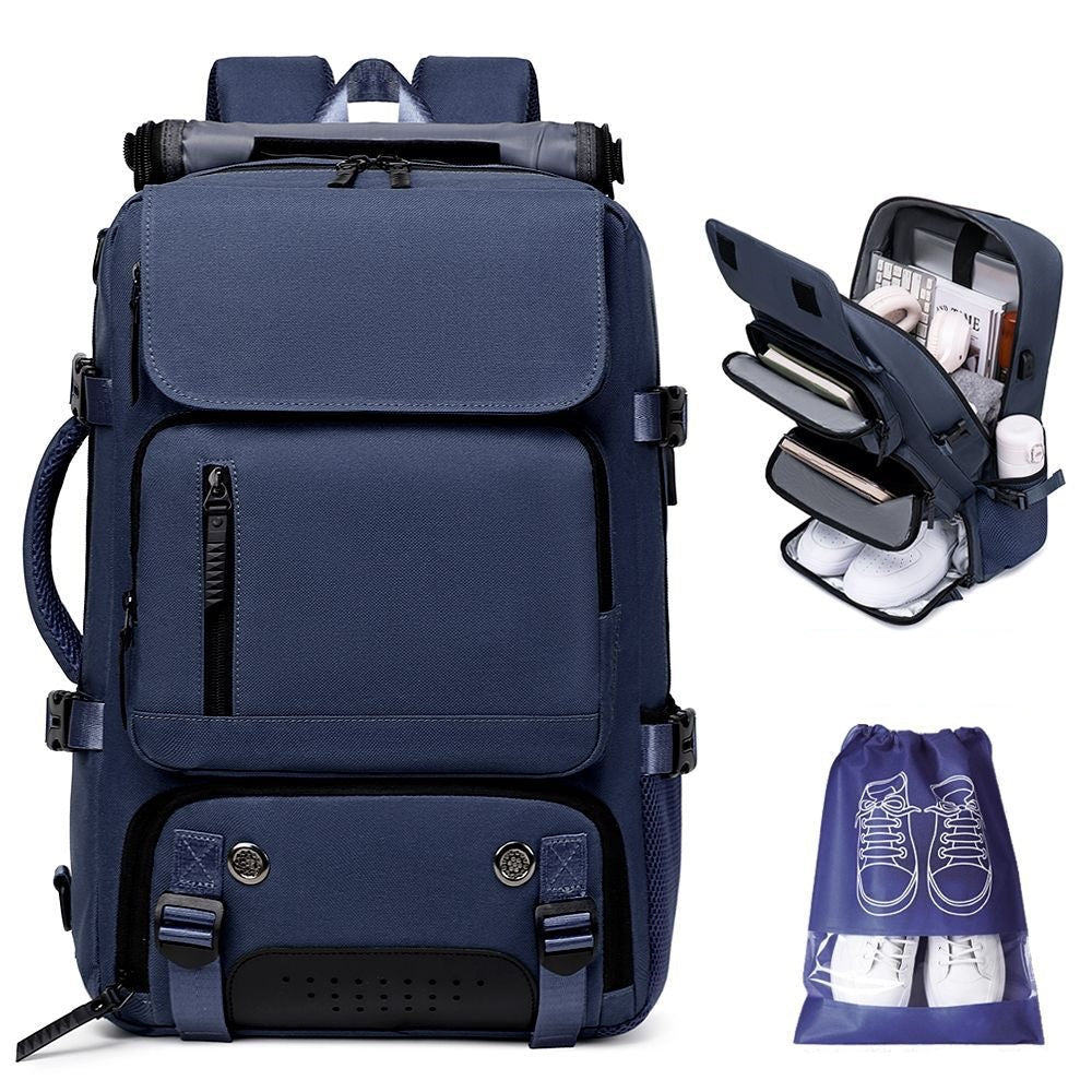 Unisex Affärsryggsäck Multifunktionell Design med Laptopfack 0