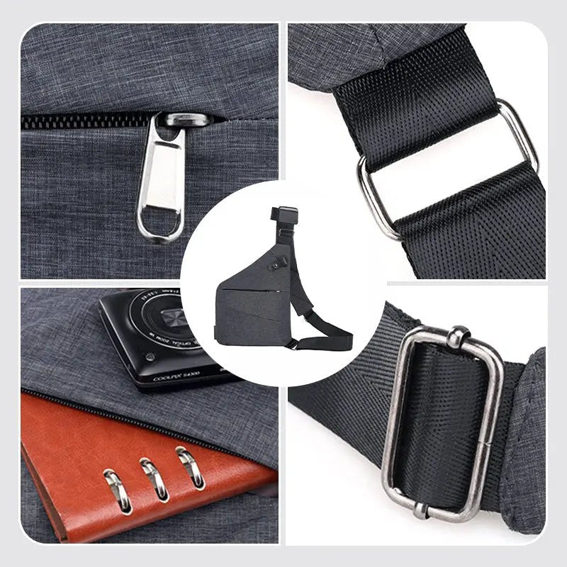 Unisex Axelväska Med Stöldskyddad Modern Design 2