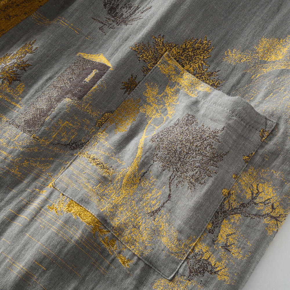 Unisex Badrock Kimono Retrodesign för Avkoppling och Spa 7
