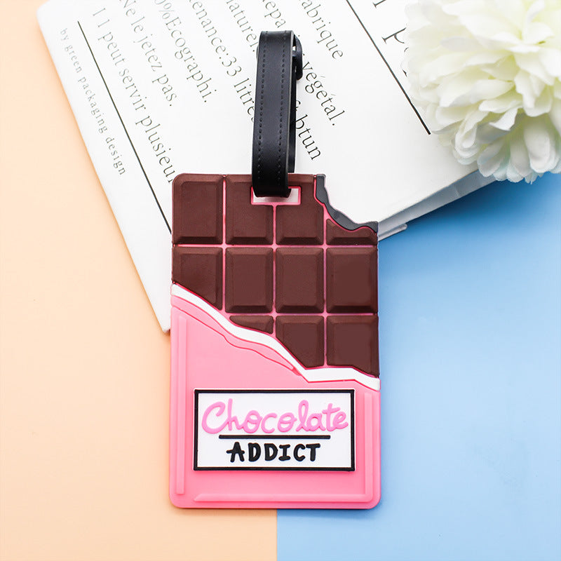 Unisex Bagagelapp Chokladdesign Kreativ Identifikation 0