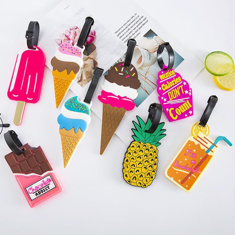 Unisex Bagagelapp Chokladdesign Kreativ Identifikation 1